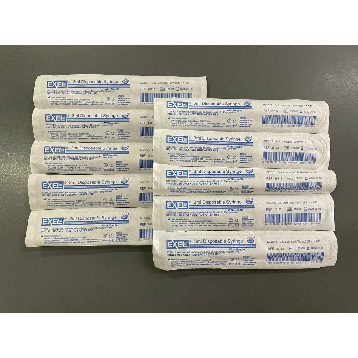 Exel 3cc, 5cc, 10cc Syringe With Needle Combos - Sterile